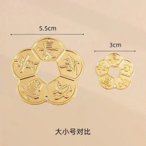 Đồng xu mai vàng 5.5cm